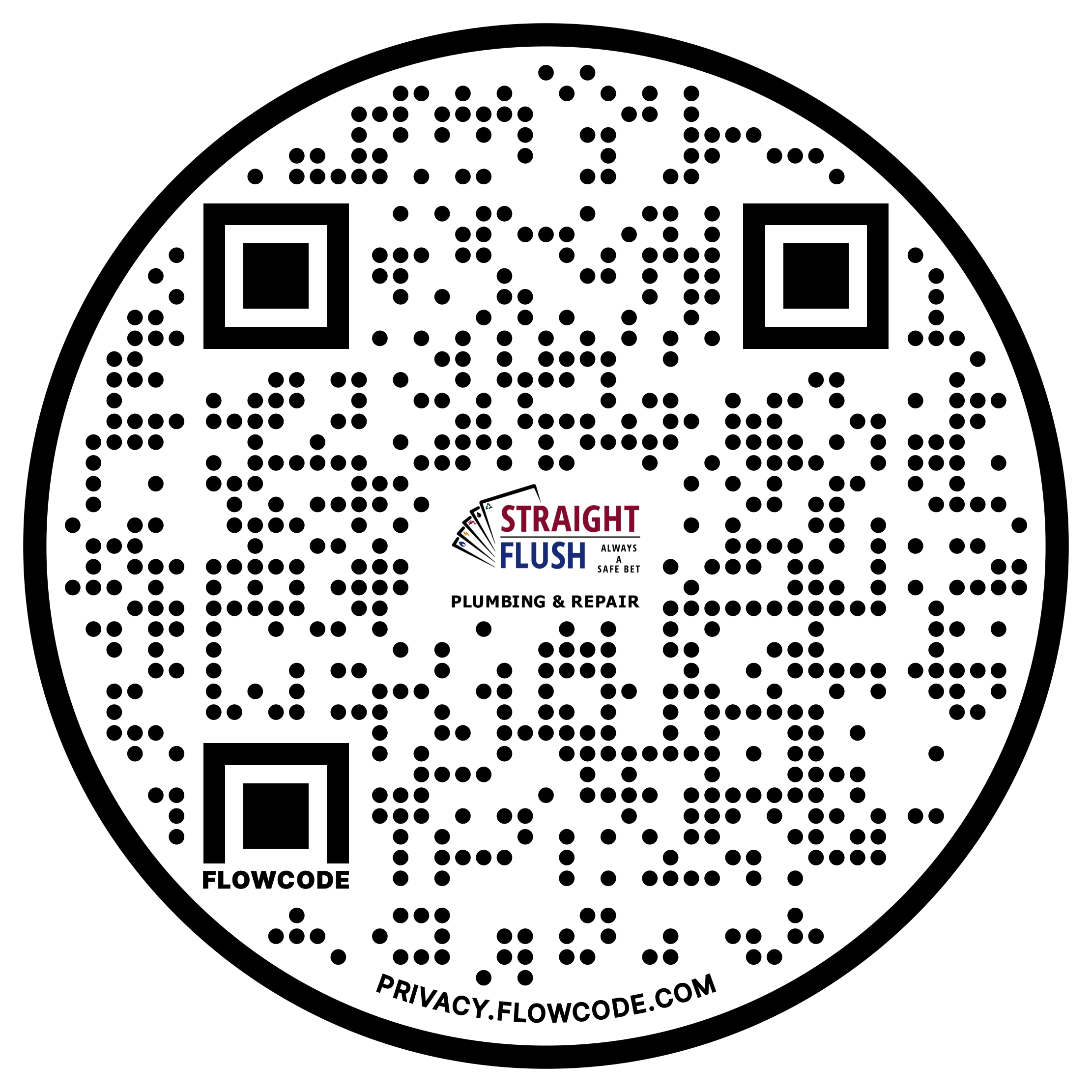 QR code to save Straight Flush Plumbing contact info to your phone